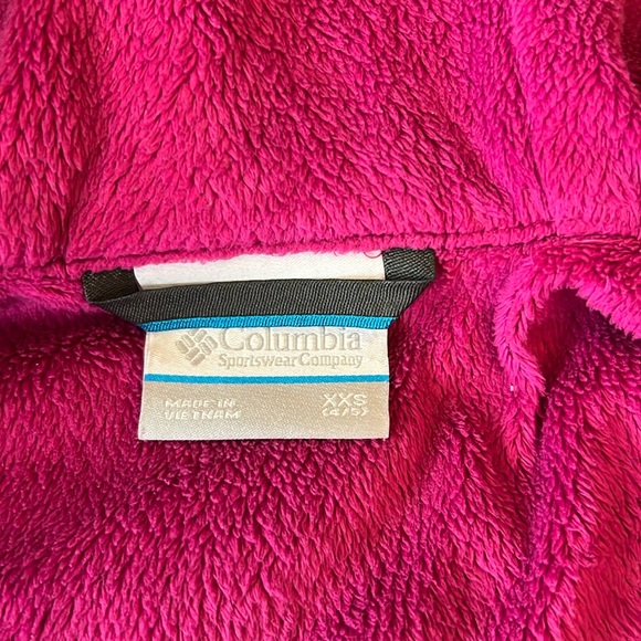 Columbia Girls Hooded Partial Fleece Jacket, XXS (4/5) - Picture 5 of 9